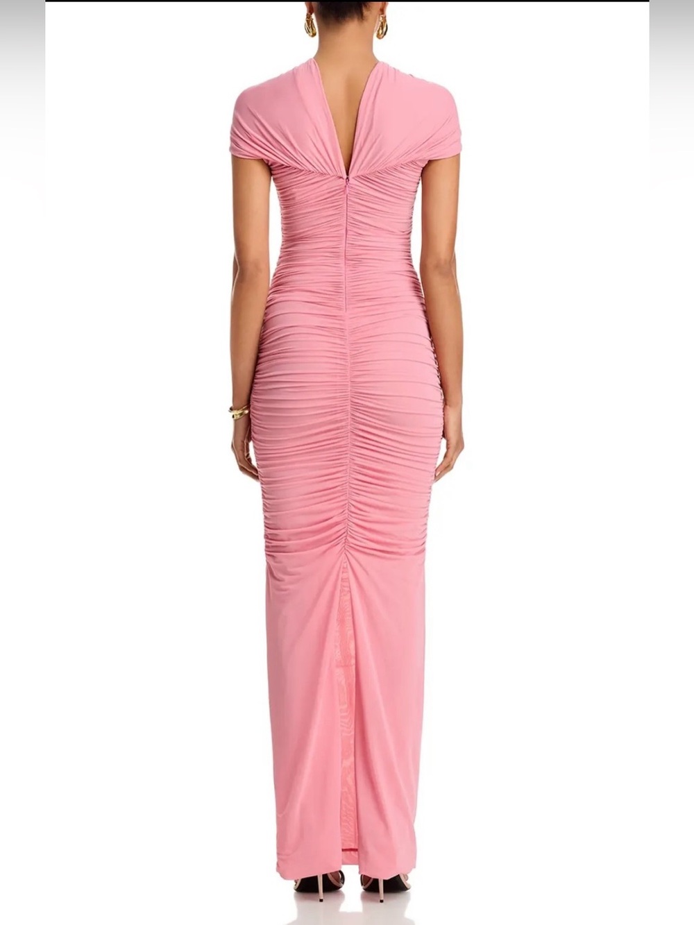 Ronny Kobo Nasha Cutout Maxi Dress Bubble Gum Pink NWT Size S - Picture 5 of 9
